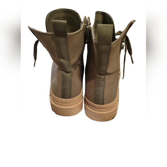 Army green women boots - Picture 2 of 5
